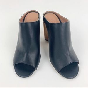 Urban Outfitters Wooden Block Heel Mules